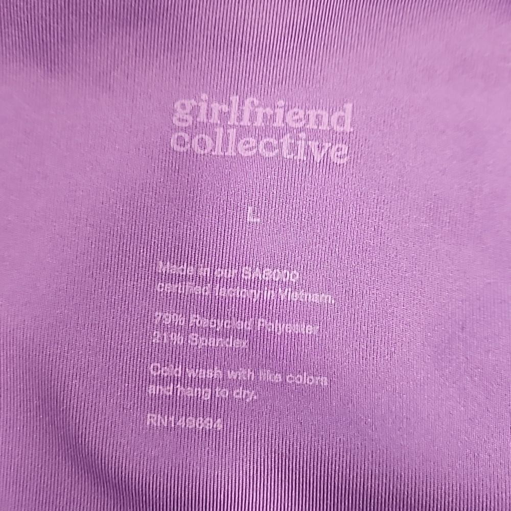 💕GIRLFRIEND COLLECTIVE💕 Compressive Flare Legging Wild Iris Purple Large L NWT - Picture 10 of 12